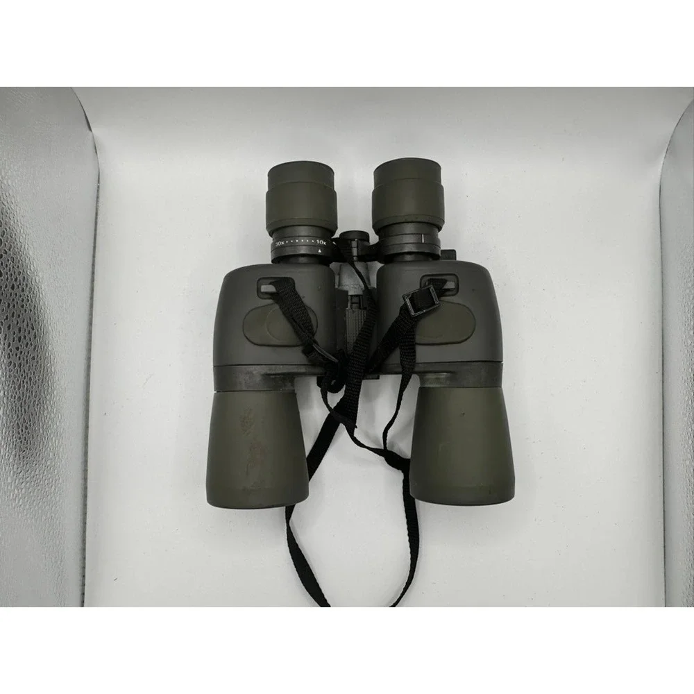 RedHead 10x-30x Zoom Binoculars Olive Green Rubber Armored with Strap